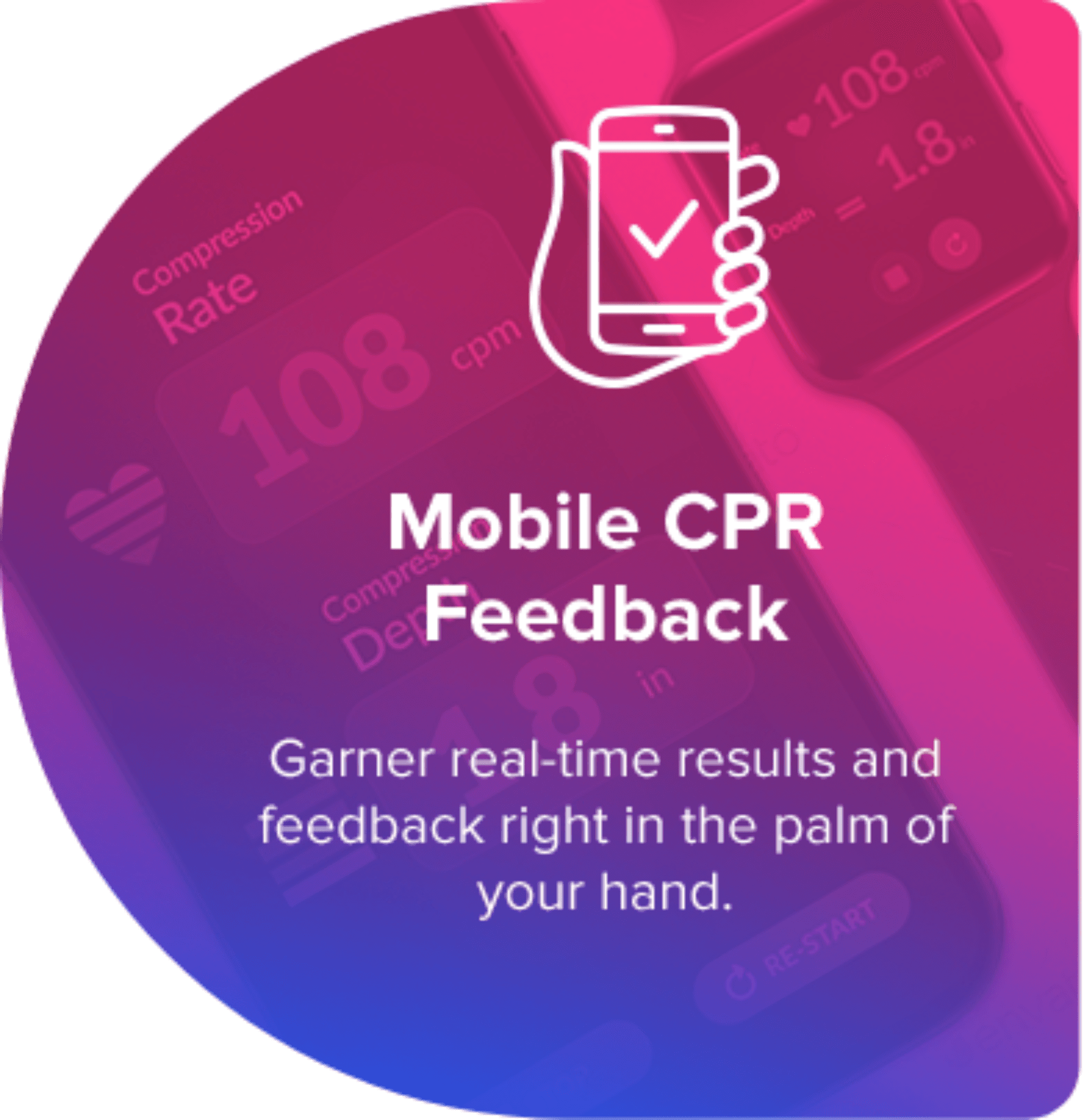 Relay Response app showing CPR data and a live training event